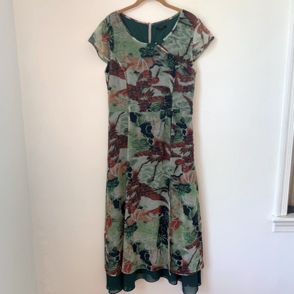 Floryday Fairy Green Floral Maxi Dress Large Garden Party